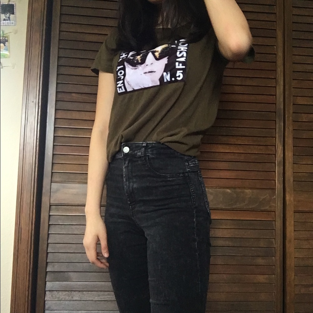 Hunter green tshirt dress